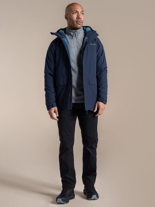 Waterproof Winter Jacket Navy Blue