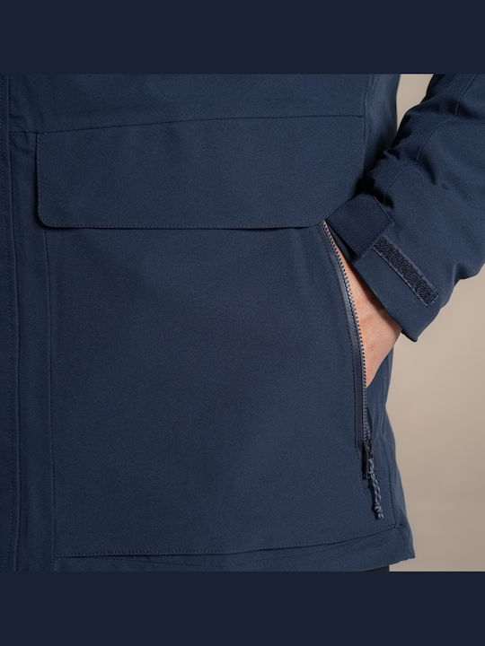 Waterproof Winter Jacket Navy Blue