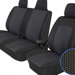 Wipcar Σετ Καλύμματα Αυτοκινήτου Πολυεστερικά Μαύρα