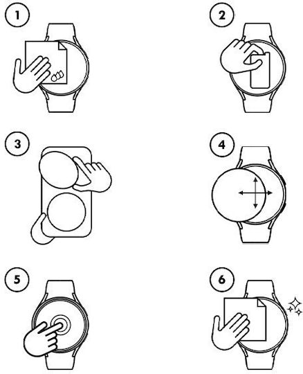 Set 2 GrizzGlass Papierscreen Schutzfolien Kompatibel Mit Samsung Galaxy Watch7 40mm Transparent