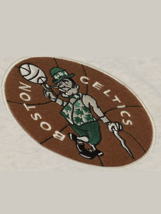 Boston Celtics Φούτερ με Κουκούλα Εκρού