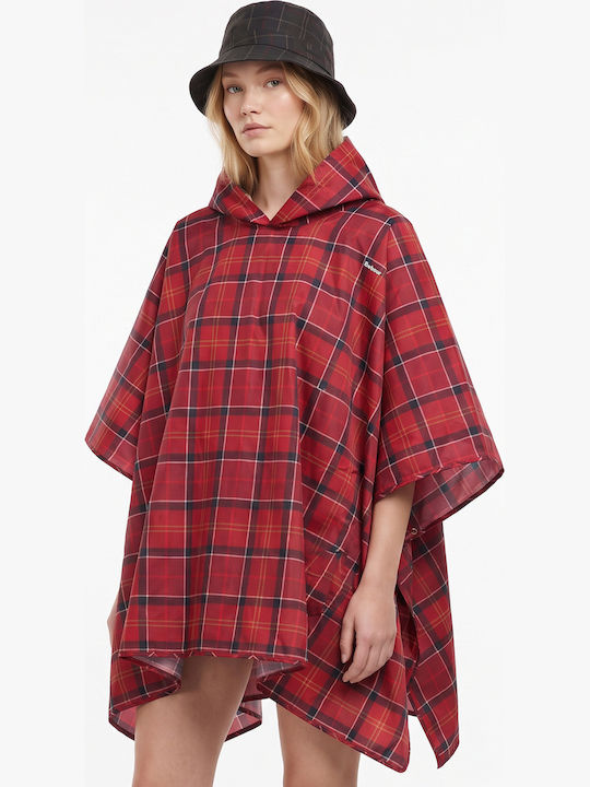 Barbour Tartan Πόντσο Θαλάσσης Κόκκινο