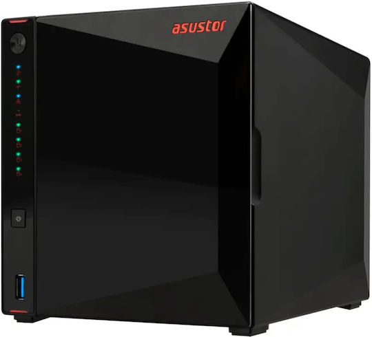 Asustor AS5404T-16G NAS με 4 θέσεις για HDD/M.2/SSD και 2 θύρες Ethernet