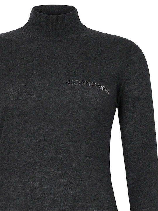 Women's Turtleneck Sweater Grey Dk