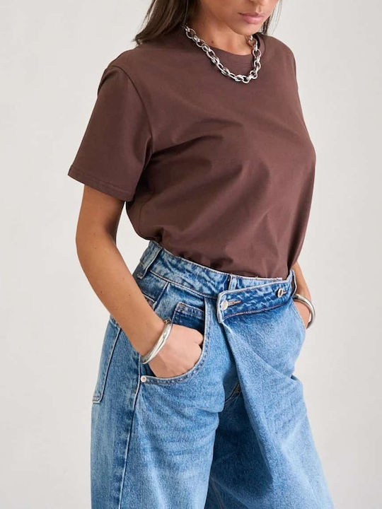 Γυναικείο T-shirt Καφέ