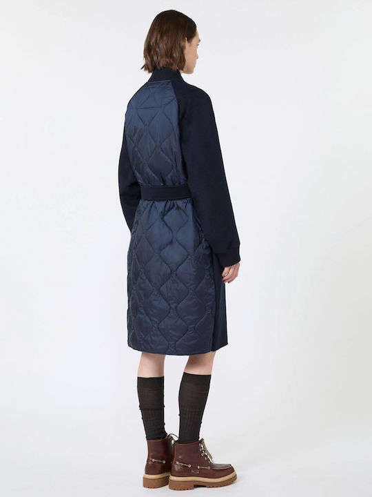 Navy Wool Women's Coat