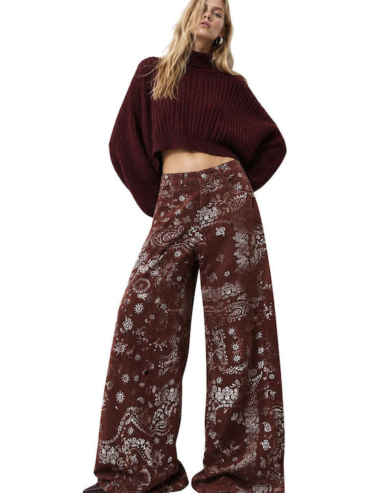 Damenjeans in entspannter Passform Bordeaux