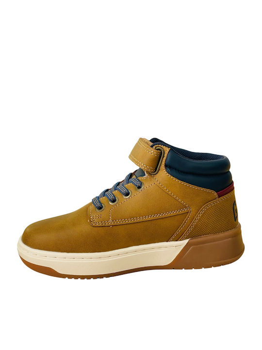Παιδικά Sneakers High Ανατομικά με Σκρατς Ταμπά