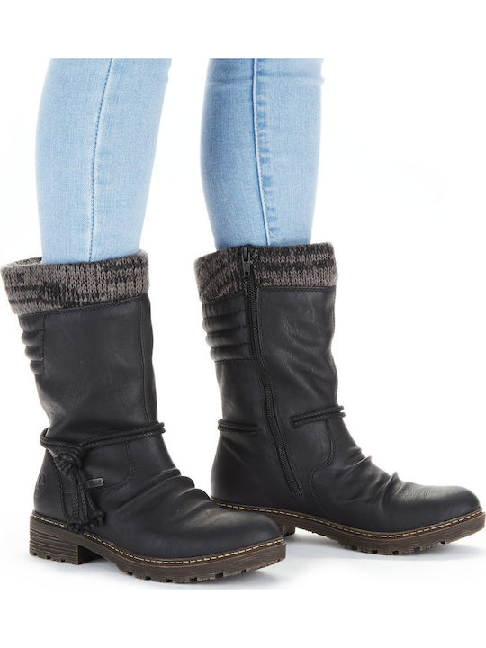 Women's Boots with Fur Black