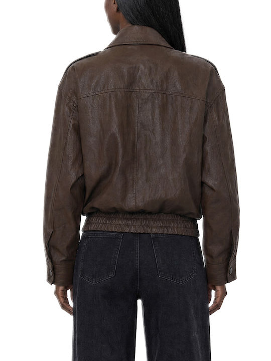 Matchbox Women's Brown Bomber Jacket