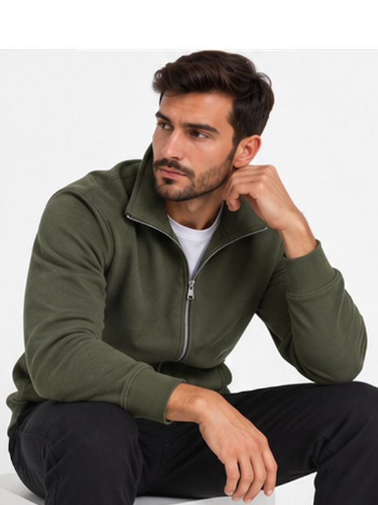 Jachetă Bărbătească din Fleece Kaki