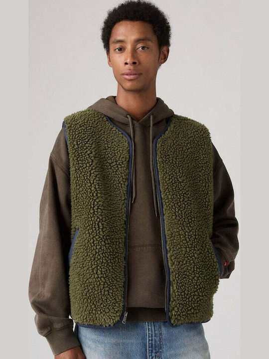 Sherpa Men's Fleece Jacket Olive Night Green