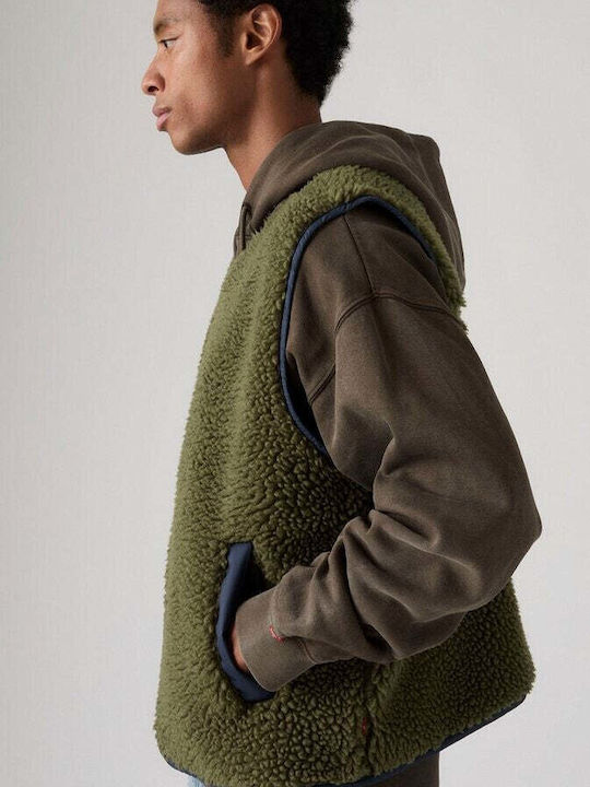 Sherpa Men's Fleece Jacket Olive Night Green