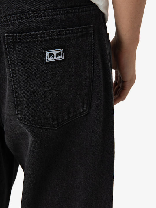 Ανδρικό Παντελόνι Τζιν Baggy Washed Black