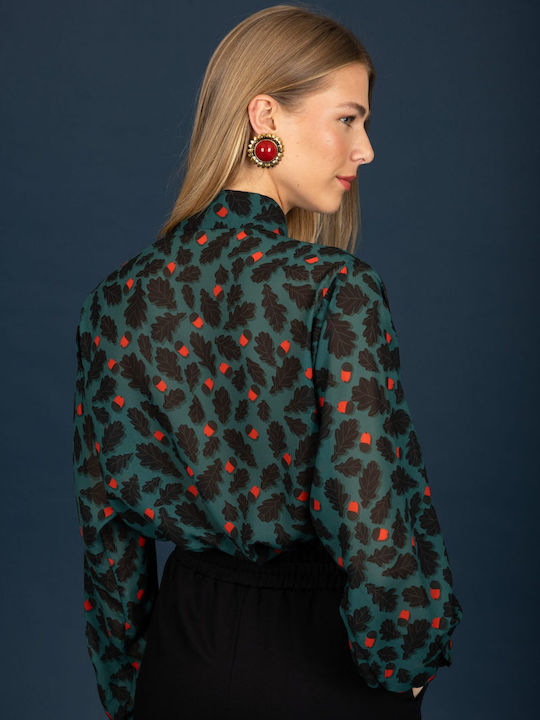 Long Sleeve Women's Shirt Green