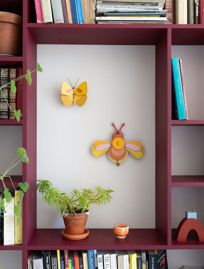 Studio Roof Ima51 Wanddeko gelber Schmetterling