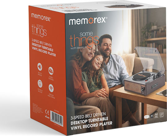 Memorex MX-TT709 Pick-Up cu Difuzoare Încorporate Maro