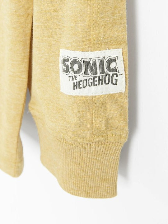 Παιδικό Φούτερ Κιτρινο Sonic