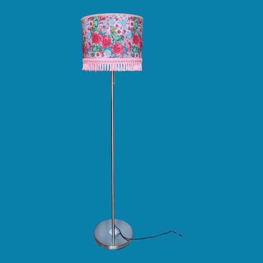 Oxygen Soft Pink Floor Lamp with Socket for Bulb E27 Pink