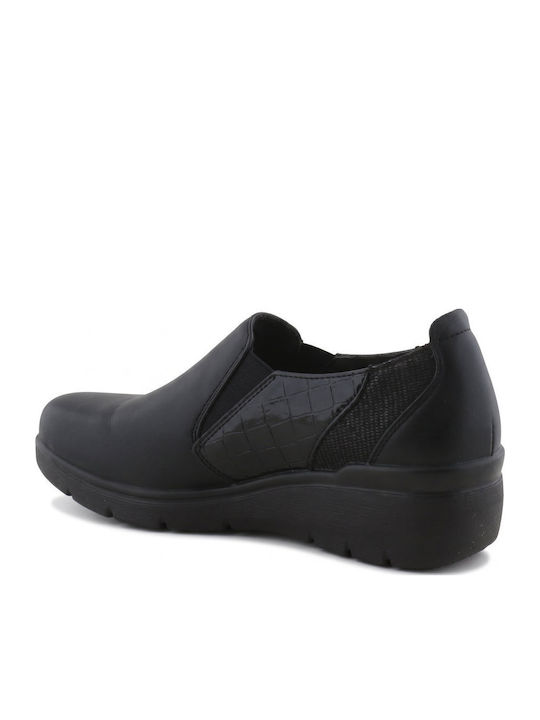 Anatomic Women's Slip-Ons in Black Synthetic Leather