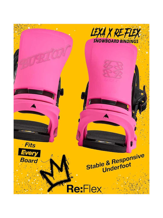 Burton Lexa X Re:flex Γυναικείες Δέστρες Snowboard Ροζ Χρώμα Burton Lexa X Re:flex Γυναικείες Δέστρες Snowboard Ροζ Χρώμα