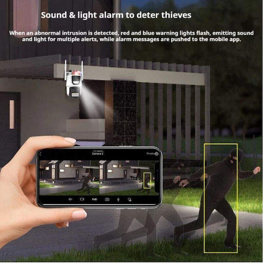 RL17042 IP Dual Wi-Fi Überwachungskamera Wasserdicht
