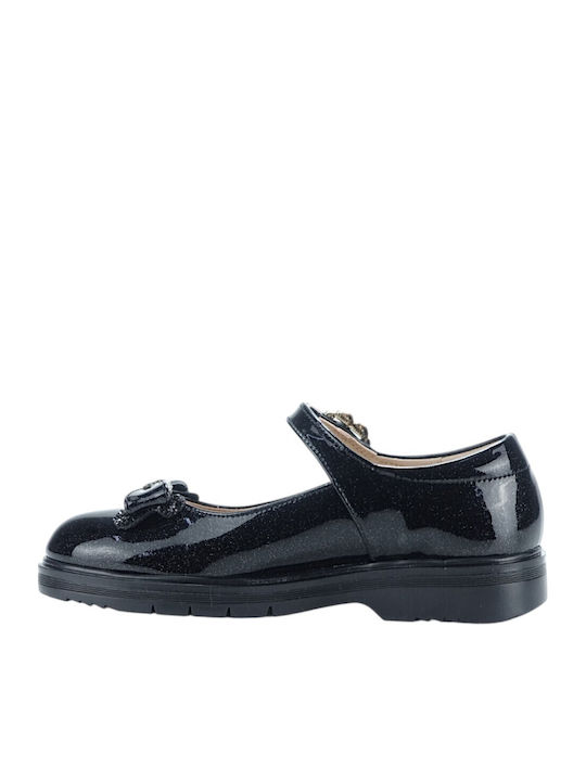 Kinder Ballerinas mit Klettverschluss Schwarz