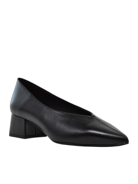Black Leather Heels