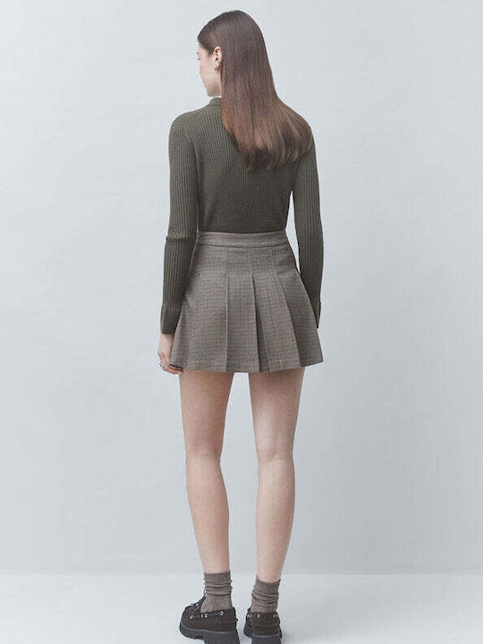 Mini Beige Skirt