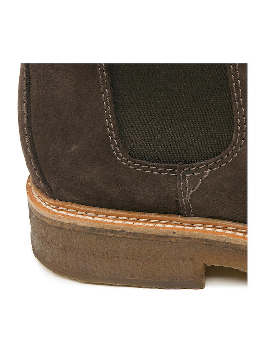 Clarkdale Suede Chelsea Μποτάκια Dark Brown