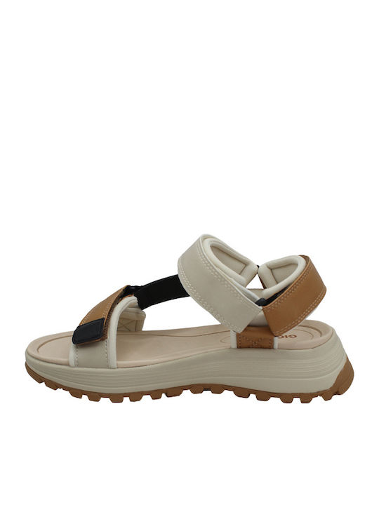 Sandale Damă Flatforme Maro