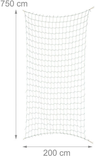 Relaxdays Plant Support Net 200 X 750 Cm Green
