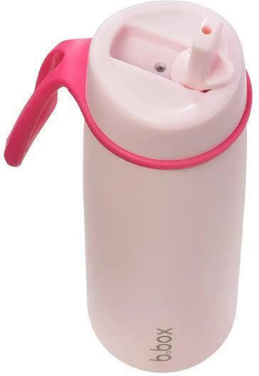 B.Box Stainless Steel Kids’ Batman Thermos Water Bottle with Pop-Up Non-Spill Spout Pink 690ml