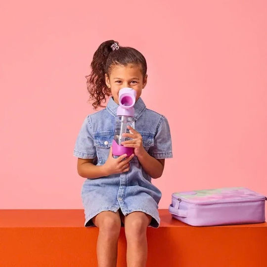 B.Box Kids Tritan Plastic Water Bottle with Straw Purple 450ml