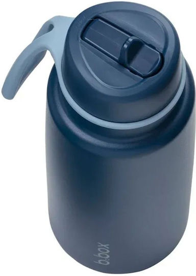 B.Box Stainless Steel Kids’ Batman Thermos Bottle with Pop-Up Spout Blue 1000ml