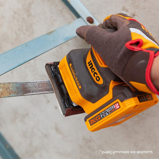 Ingco CSHSLI2024 20V Solo Cordless Palm Sander