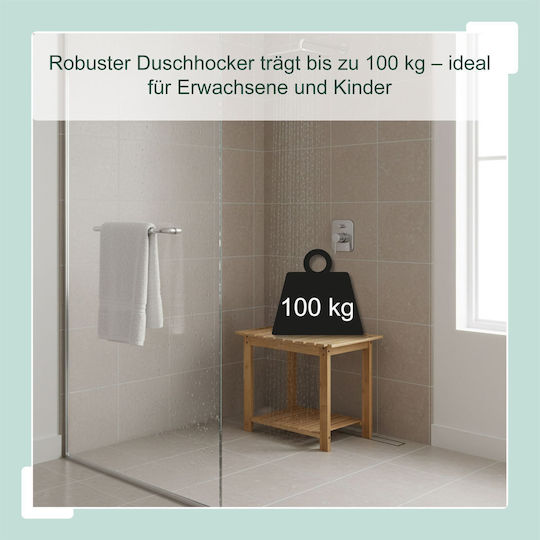 Relaxdays Badewannenregal Braun