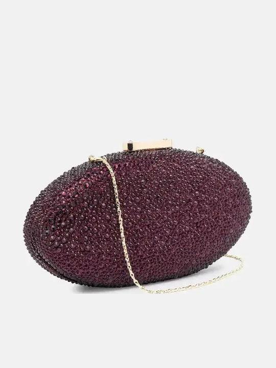 Damen-Clutch Bordeaux