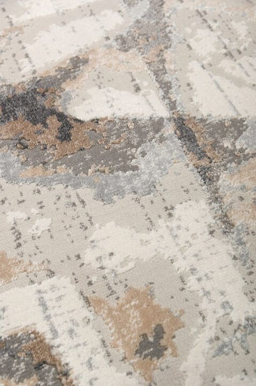 Viokarpet Fanci If31a Rechteckiger Teppich White - D. Grey 240x340cm