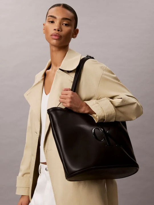 Monogram Γυναικεία Tote Τσάντα Καφέ