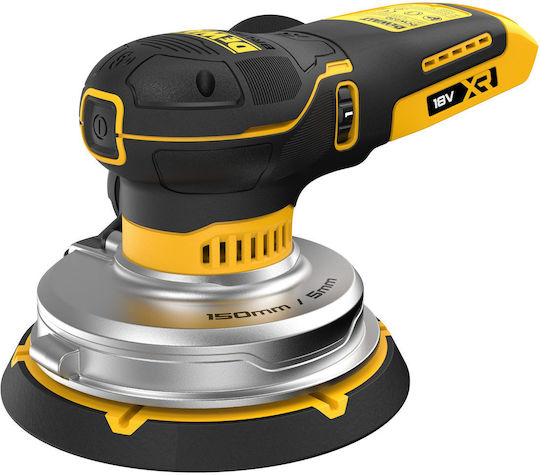 DCW230P2 150mm 18V Cordless Palm Random Orbital Sander 2x5Ah with Variable Speed Control and Dust Extraction System