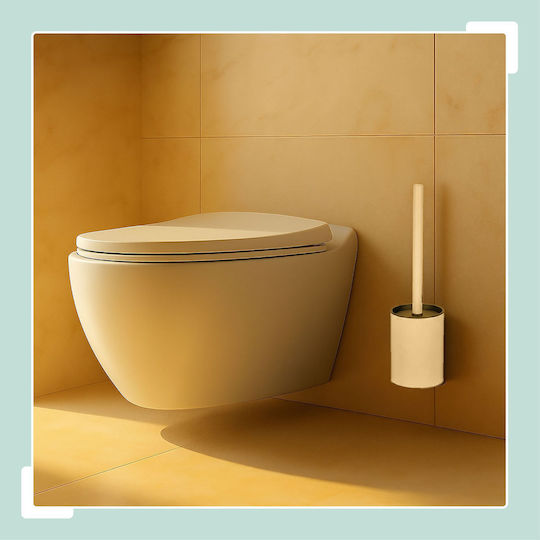 Relaxdays Perie de Toaletă pentru Baie din Inox Albă