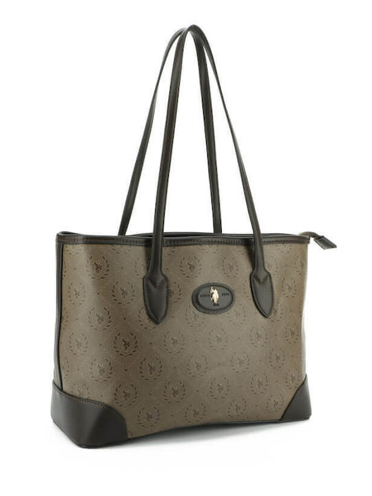 Assn Women's Shoulder Bag Dark Brown
