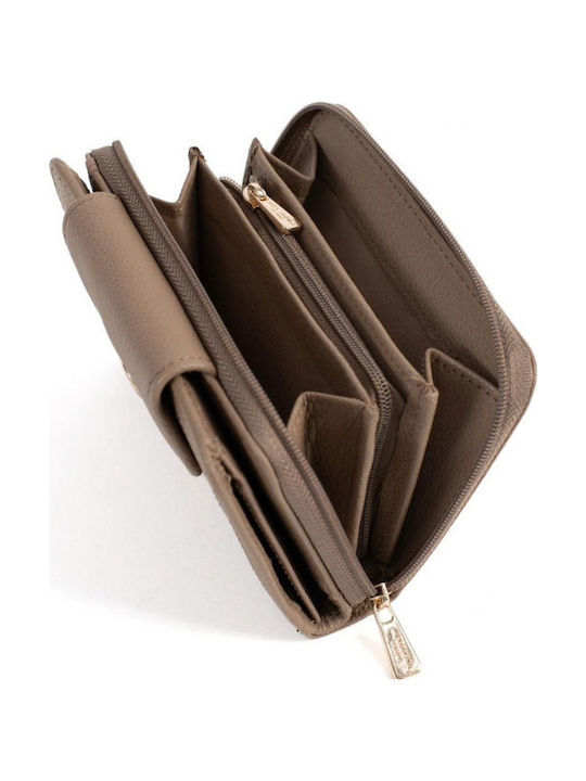 Braune Damenlederbrieftasche mit RFID