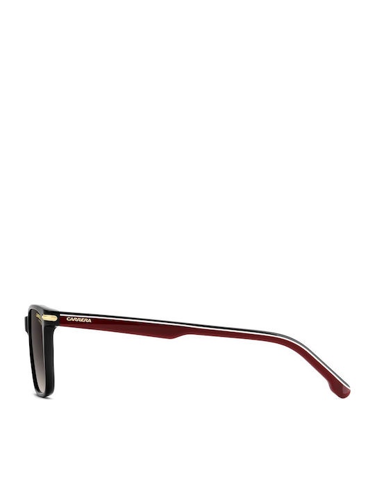 Men's Sunglasses with Black Horn-Rimmed Frame and Grey Gradient Lens