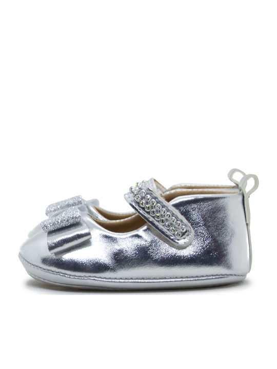 Childrenland Silberne Baby-Ballerinas