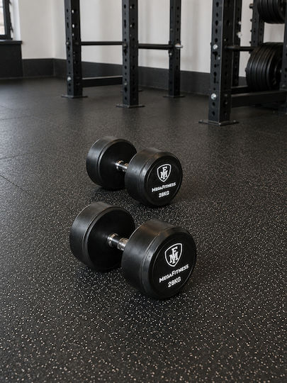 MegaFitness Βαράκι Στρογγυλό Λαστιχένιο 1 x 28kg