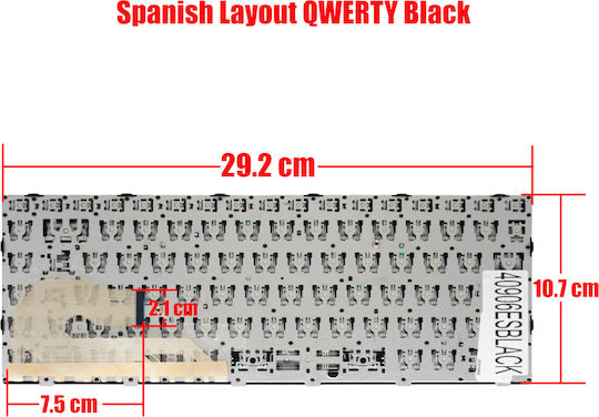 Клавиатура за лаптоп на испански език Spanish Laptop Keyboard Hp Elitebook 745 G5 745 G6 840 G5 846 G5 840 G6 L14377-001 L14378-001 L14379-001 L11308-001 L11307-001 Es Черна Κωδ.40906esblack