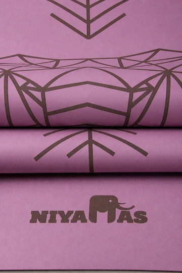 Niyamas Yogamatte Lila mit Tragegurt (183x68x0,5cm)