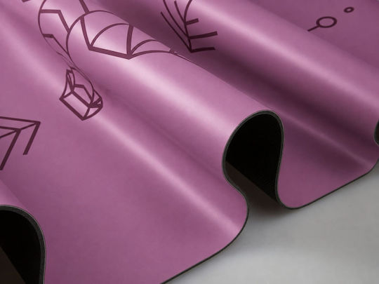 Niyamas Yogamatte Lila mit Tragegurt (183x68x0,5cm)